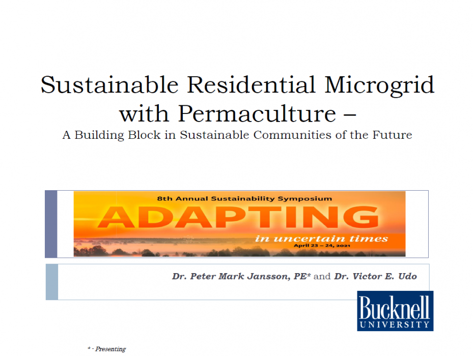 Sustainable Residential Microgrid with Permaculture – A Building Block in Sustainable Communities of the Future