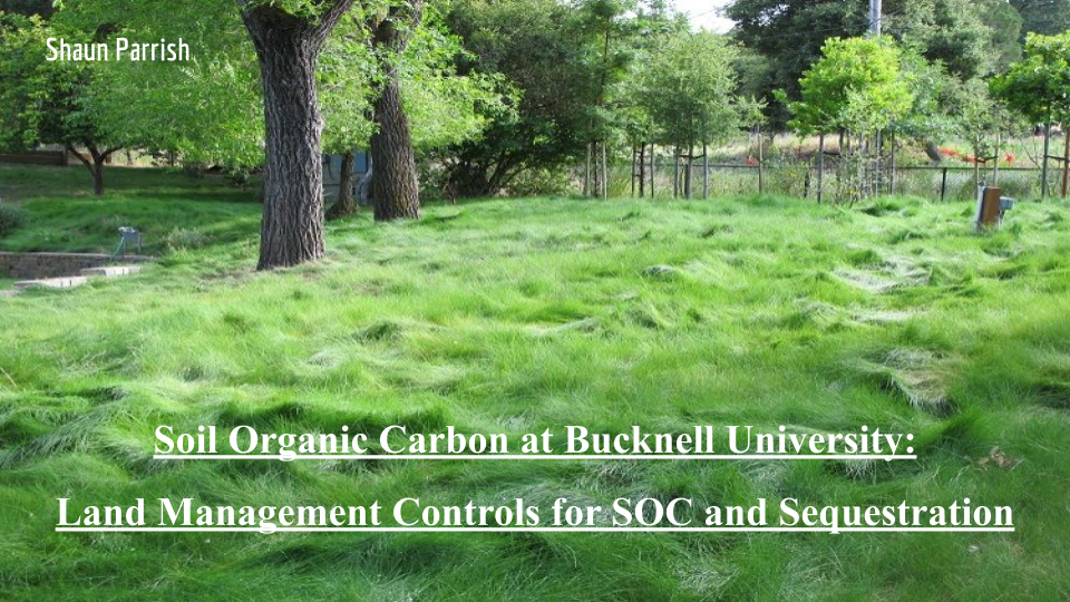 Soil Organic Carbon at Bucknell University: Land Management Controls for SOC% and Carbon Sequestration